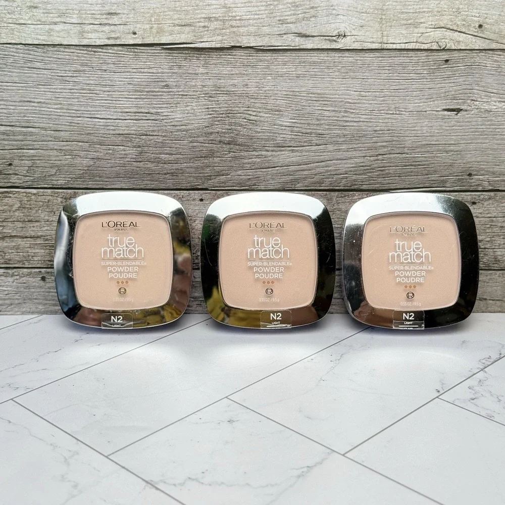 L'Oreal Paris True Match Super Blendable Powder N2 Classic Ivory, 0.33 oz - 3 PK